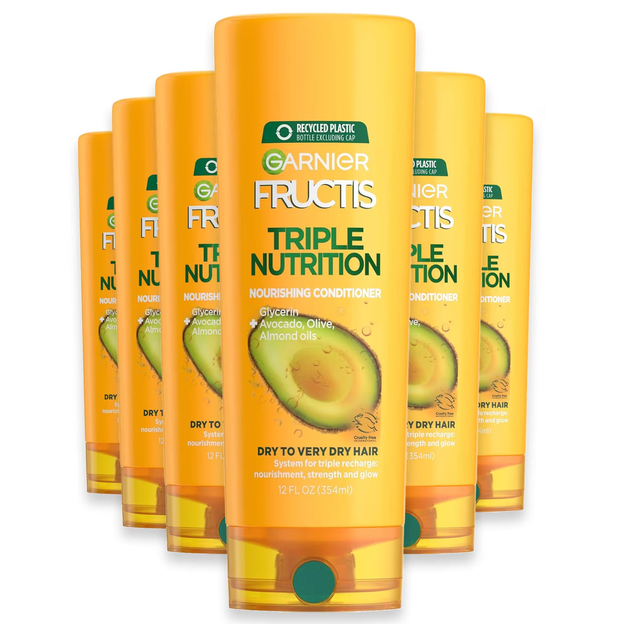 Garnier Fructis Triple Nutrition Conditioner - 12 oz - 6 Pack