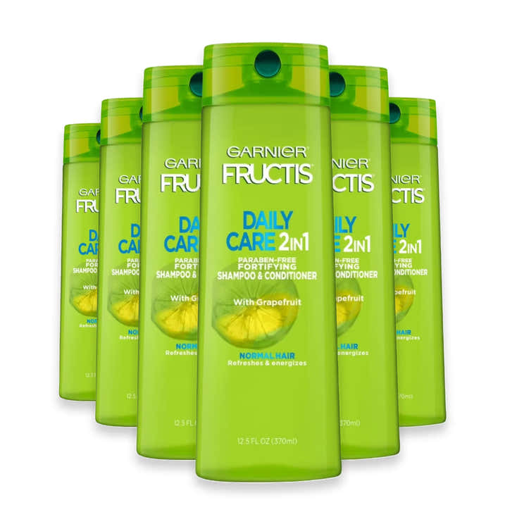 Garnier Fructis Daily Care 2-in-1 Shampoo + Conditioner, Grapefruit - 12.5 oz - 6 Pack | Garnier - Pre Order