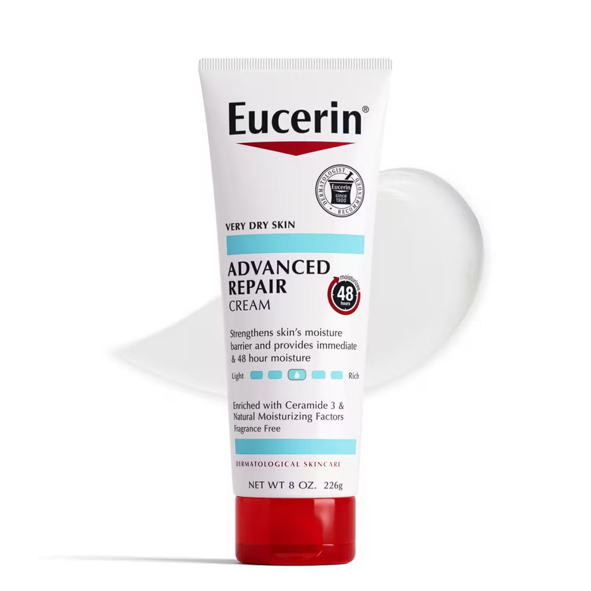 Eucerin Advanced Repair Cream - 8 oz - 12 Pack
