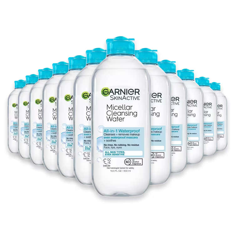 Garnier SkinActive Micellar Cleansing Water for Waterproof Makeup - 13.5 oz - 12 Pack | Garnier - Pre Order