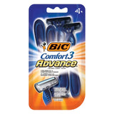 BIC Comfort 3 Advance Men's Disposable Razors - 4 Ct - 72 Pack
