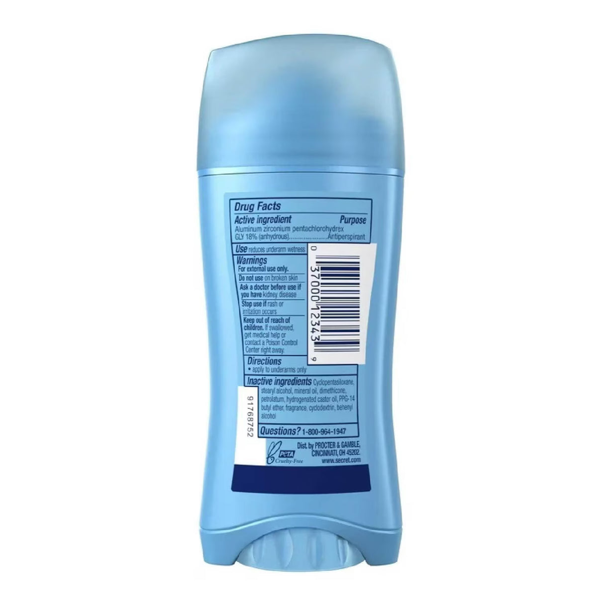 Secret Powder Fresh Invisible Solid Antiperspirant & Deodorant - 2.6oz - 2 pack - OPEN BOX