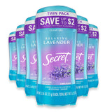 Secret Fresh Clear Gel Antiperspirant Deodorant Lavender - 2 Ct - 6 Pack