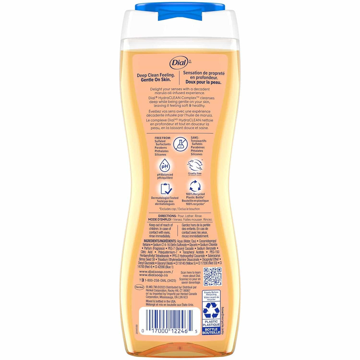 Dial Body Wash Miracle Oil Marula – 16 oz – 6 Pack