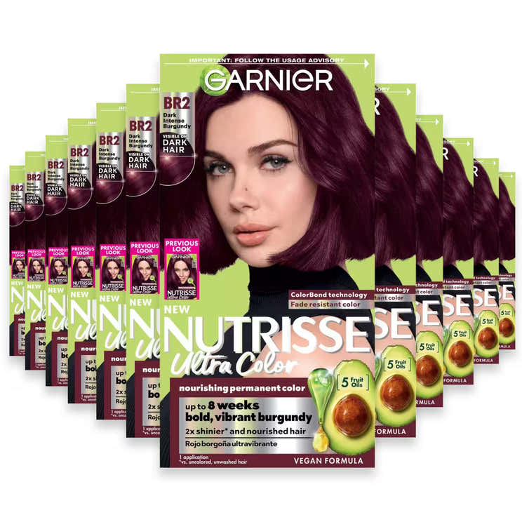 Garnier Nutrisse Ultra Bold Hair Color – BR2 Burgundy – 12 Pack | Garnier - Pre Order
