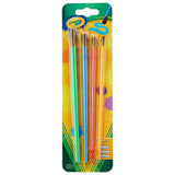 Crayola Paint Brush Set 4 Count Natural Hair Brushes - 12 Pack