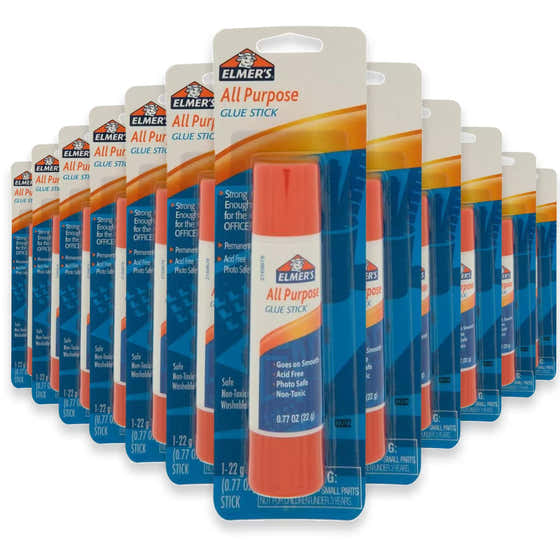 Elmer’s Glue Stick Jumbo – 0.77 oz - 48 Pack | Elmer's - School &amp; Office Supplies - Wholesale