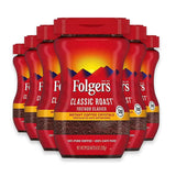 Folgers Classic Roast Instant Coffee – 8 Oz – 6 Pack