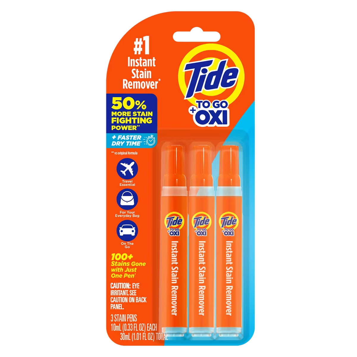 Tide To Go + OXI Instant Stain Remover Pens - 3 Ct - 6 Pack
