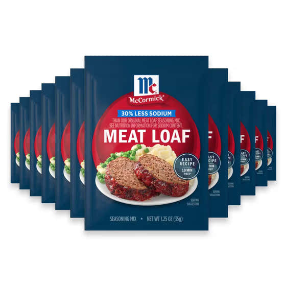 McCormick Seasoning Mix Meatloaf Less Sodium – 1.25 oz – 12 Pack | McCormick - McCormick