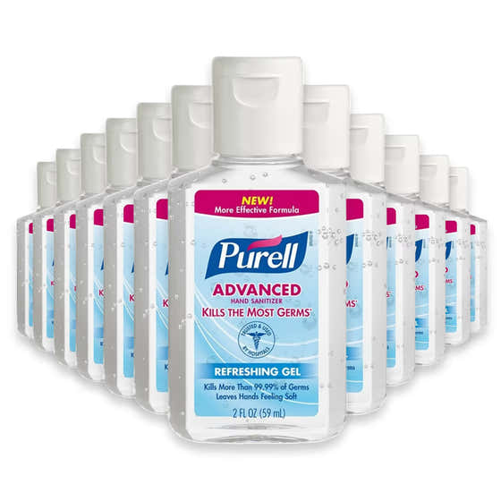 PURELL Original Hand Sanitizer Gel Flip Cap Bottles - 2 fl - 24 Pack | Purell - Personal Care