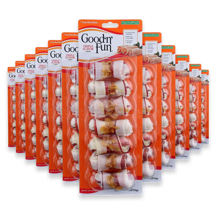 Good 'n' Fun Triple Flavor Mini Chews – 7 Ct – 36 Pack | Good 'n' Fun - Pre Order