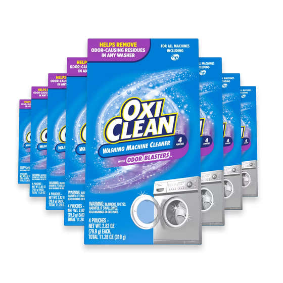 OxiClean Washing Machine Cleaner with Odor Blasters 11.28 oz - 4 Ct - 8 Pack | OxiClean - Laundry
