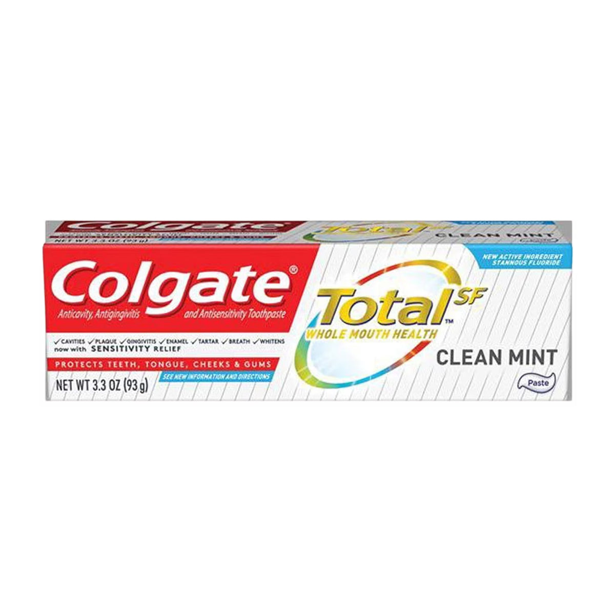 Colgate Total Clean Mint Paste Toothpaste - 3.3 oz - 24 Pack – Contarmarket