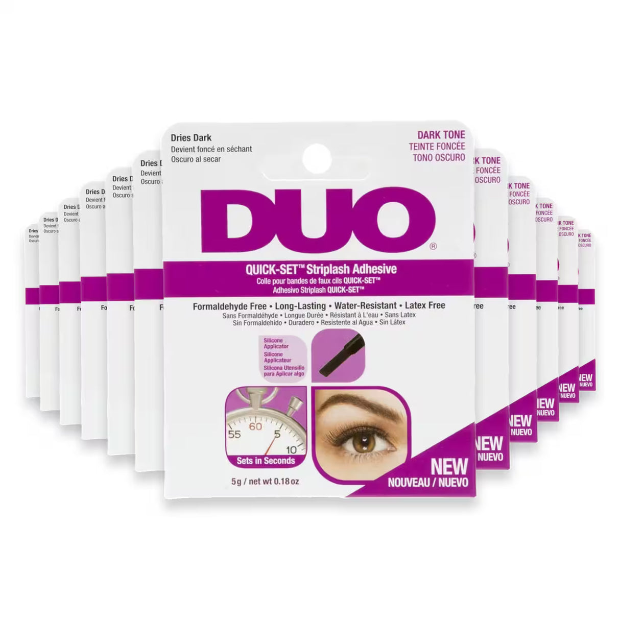 DUO Quick-Set Lash Adhesive Clear – 0.18 oz – 36 Pack