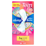 Always Regular Maxi Teen Pads with Wings - 28 Ct - 6 Pack