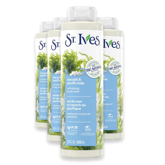St. Ives Sea Salt Exfoliating Body Wash - 22oz - 4 Pack | St Ives - member5%