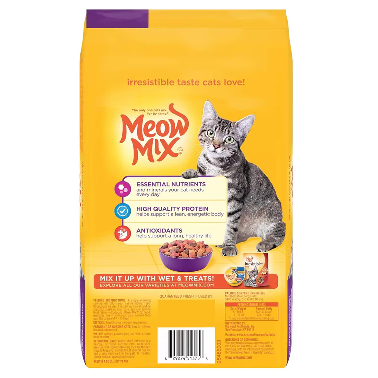 Meow Mix Original Choice Dry Cat Food – 3.15 lb – 4 Pack
