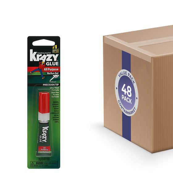Krazy Glue Mini Precision Tubes Carded – 0.07 oz – 48 Pack | Krazy Glue - Packing &amp; Shipping Supplies