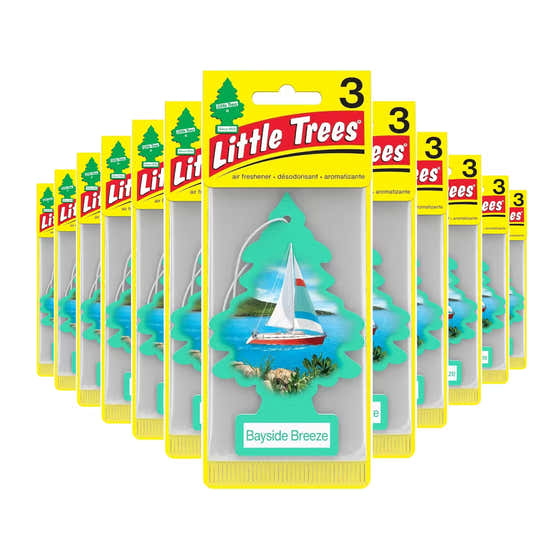 Little Trees Hanging Car Air Freshener, Bayside Breeze – 3 Ct – 96 Pack | Little Trees - Household - Wholesale