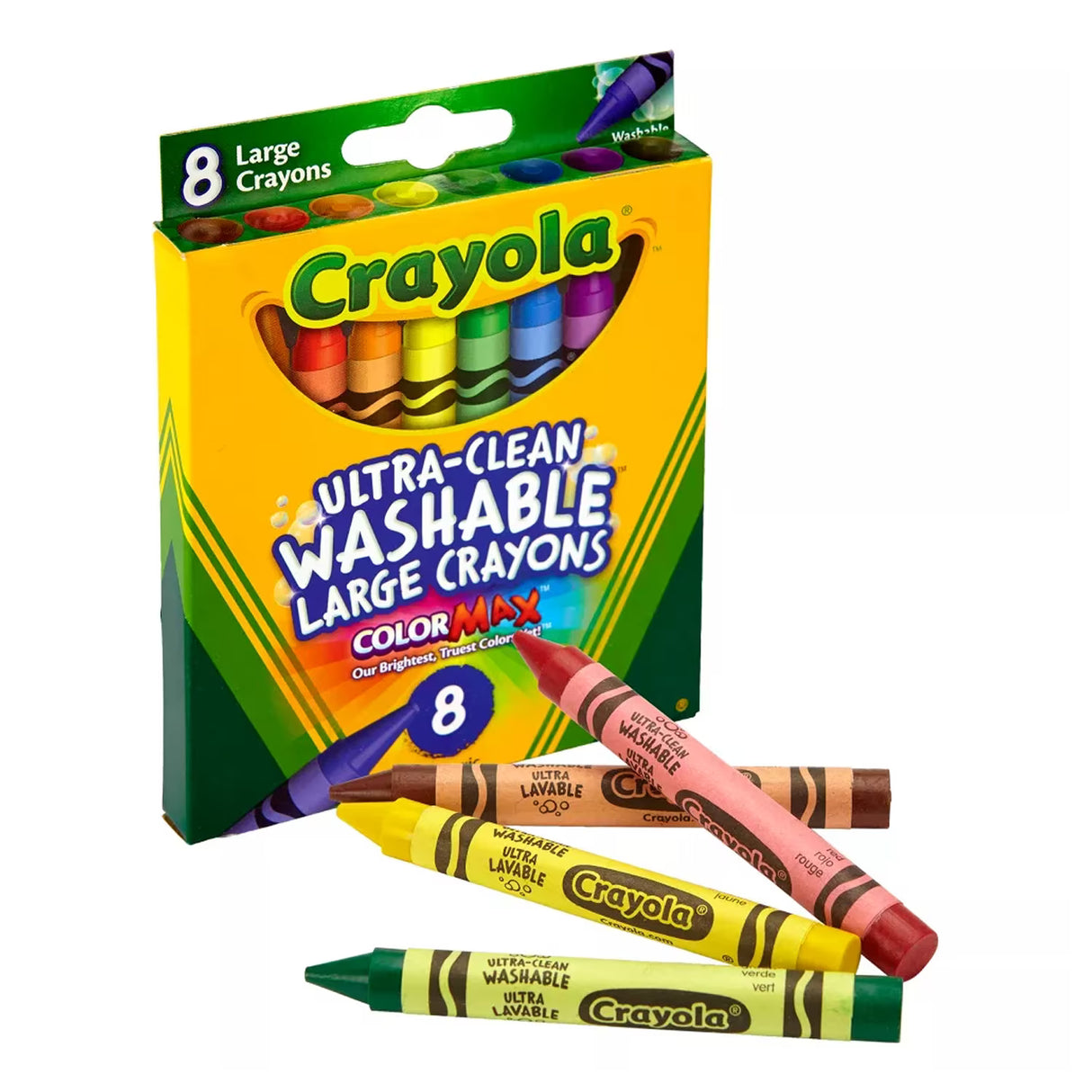 Crayola Kids First Washable Large Crayons - 8 Ct - 24 Pack