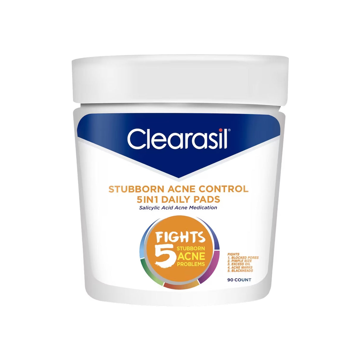 Clearasil Ultra 5-in-1 Face Pads - 90 Ct - 6 Pack