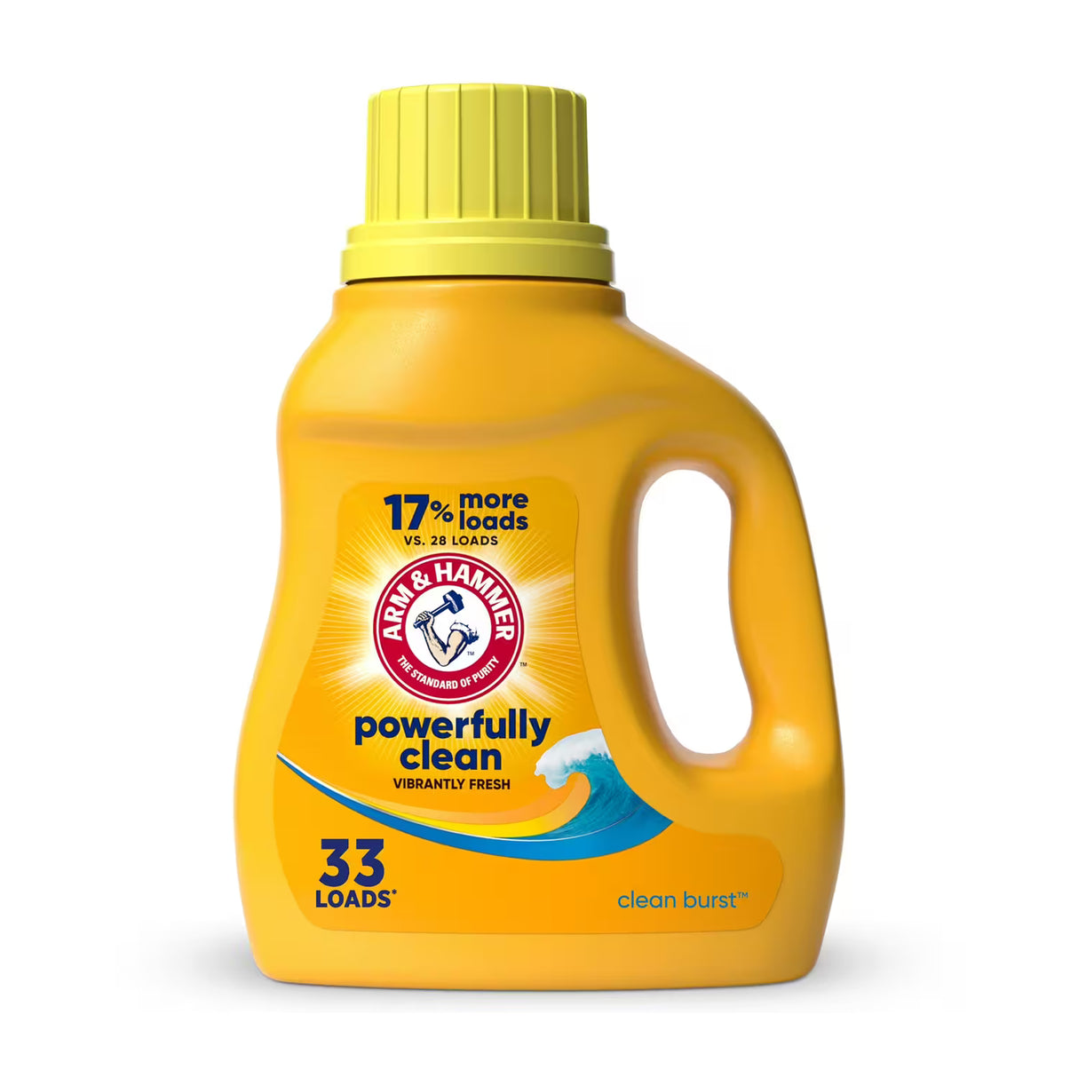 Arm & Hammer Clean Burst Liquid Laundry Detergent – 33 fl oz – 8 Pack - 50 cases pallet