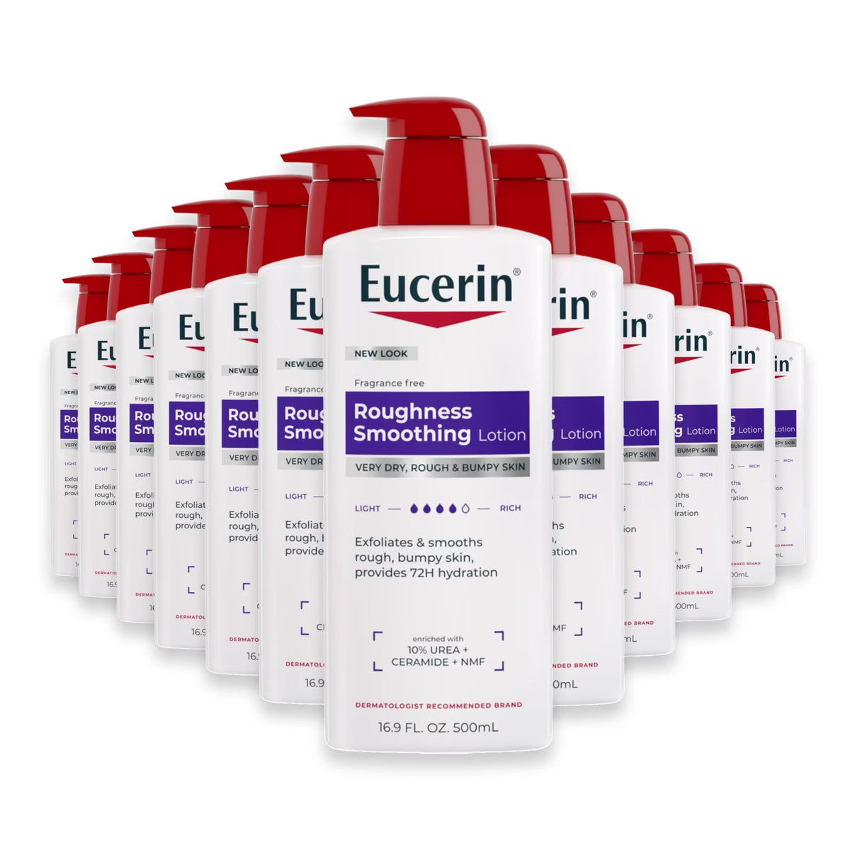 Eucerin Roughness Relief Body Lotion - 16.9 oz - 12 Pack – Contarmarket