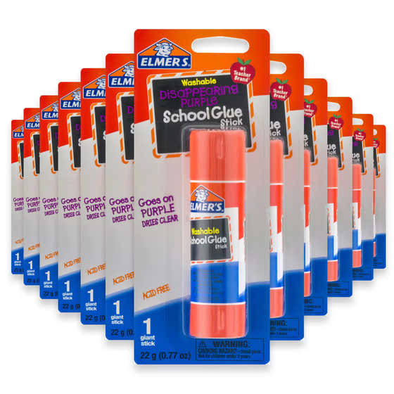 Elmer’s Washable Glue Stick Large – 0.77 oz - 48 Pack | Elmer's - School &amp; Office Supplies - Wholesale