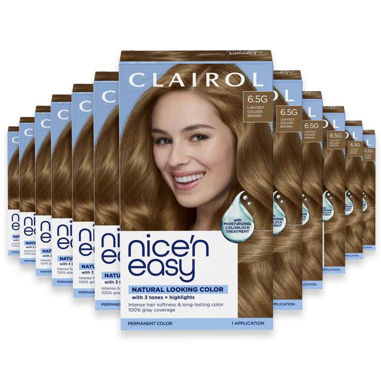 Clairol Nice’n Easy, 6.5G Light Golden Brown - 12 Pack | Clairol - Pre Order