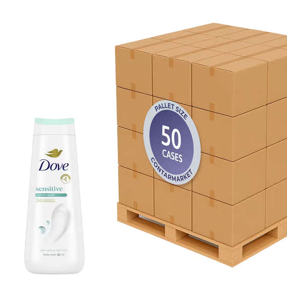 Dove Body Wash Sensitive Skin – 20 fl oz – 4 Pack - 50 cases pallet | Dove - Dove