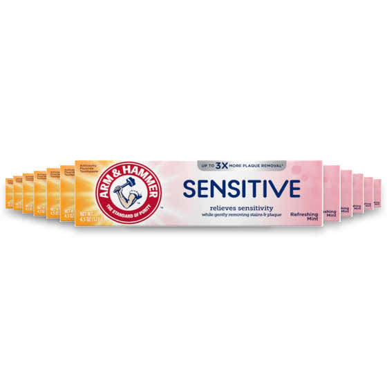ARM &amp; HAMMER – Sensitive Teeth &amp; Gums Toothpaste, Refreshing Mint, 4.5 oz – 12 Pack | Arm &amp; Hammer - Oral Care...