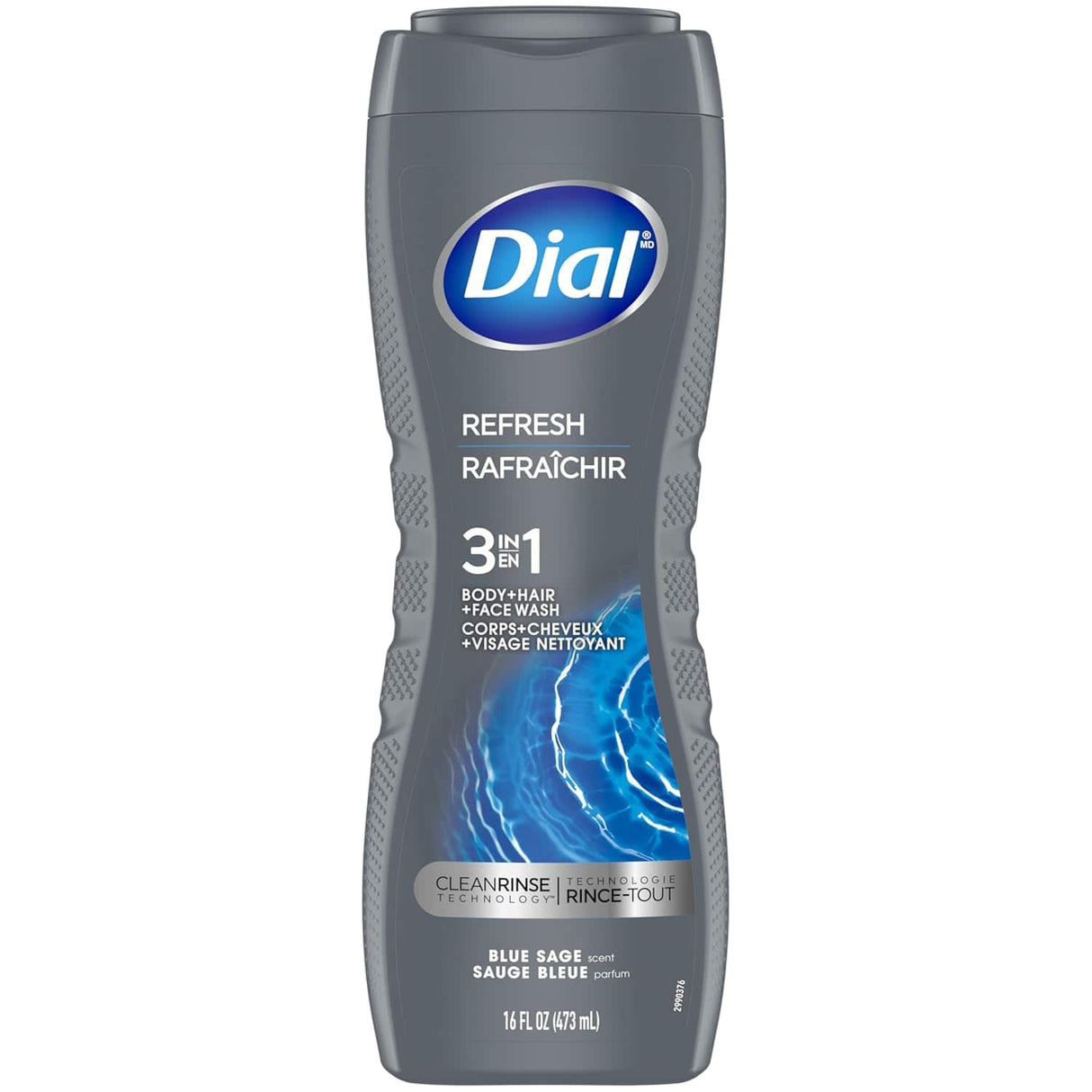Dial Men 3-in-1 Body Wash Hydrating Fresh – 16 oz – 6 Pack