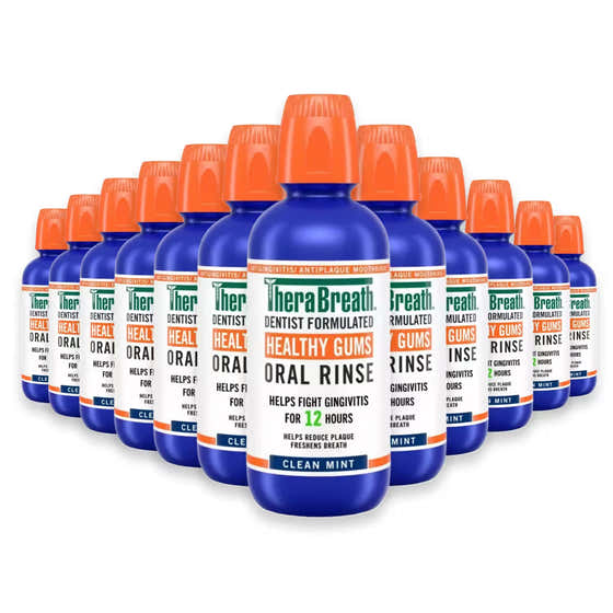 TheraBreath Clean Mint Oral Rinse – 16 oz – 12 Pack | TheraBreath - New Arrivals