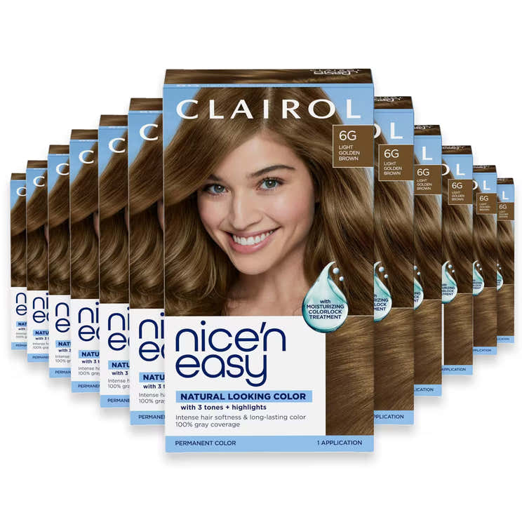 Clairol Nice’n Easy, 6G Light Golden Brown - 12 Pack | Clairol - Pre Order