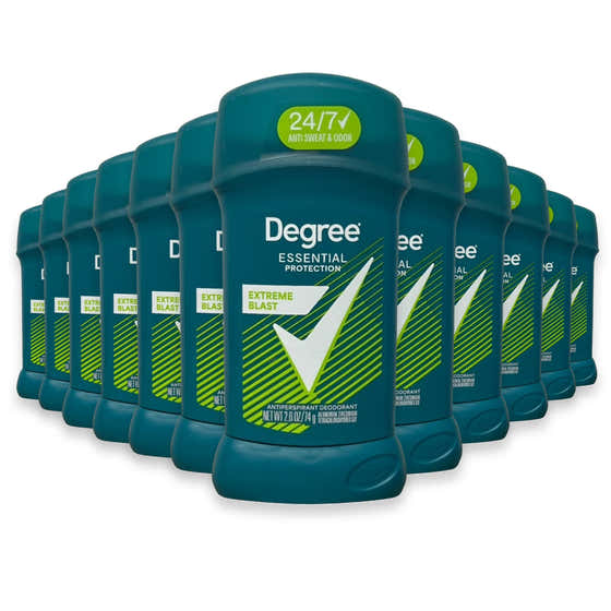 Degree Men Antiperspirant Deodorant Stick 2.6 oz - Extreme Blast - 12 Pack | Degree - Deodorants &amp; Antiperspirants