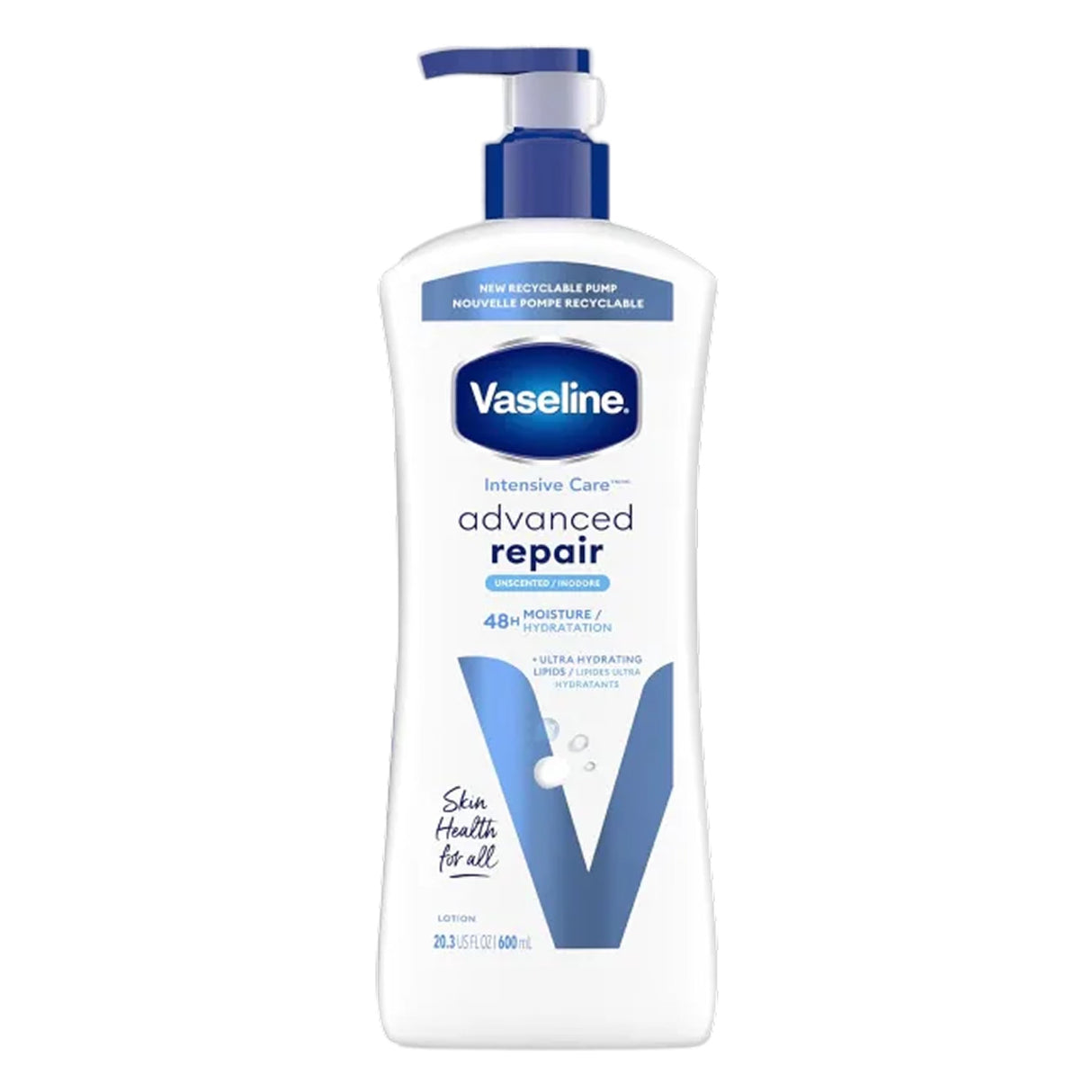 Vaseline - Intensive Care Advanced Repair Unscented Healing Moisture Lotion - 20.3 fl Oz - 4 Pack