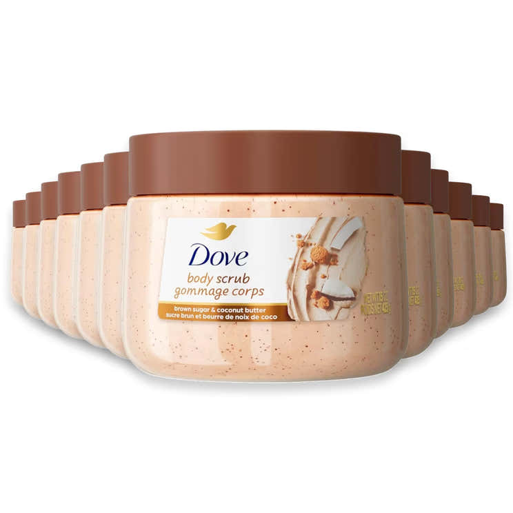 Dove Brown Sugar &amp; Coconut Butter Body Scrub - 15 oz - 12 Pack - Dove Brown Sugar &amp; Coconut Butter Body Scrub 15 o...