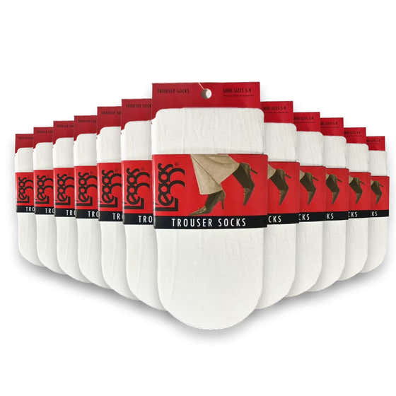 L&#39;eggs - Trouser Socks, White - 72 Pack | L&#39;eggs - L&amp;#39;eggs