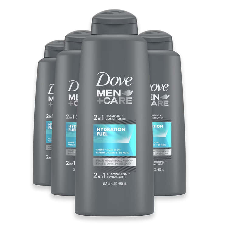 Dove Men+Care Hydrate 2-in-1 Shampoo &amp; Conditioner 20.4 oz - 4 Pack | Dove - Pre Order