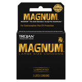 Trojan Magnum Lubricated Condoms, Large - 3 Ct - 48 Pack