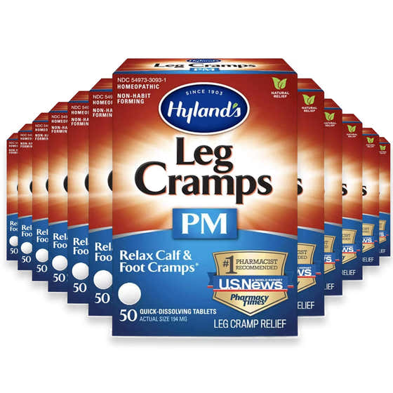 Hyland’s Leg Cramps PM Tablets – 50 Count – 24 Pack | Hylands - Nutrition Supplements Wholesale