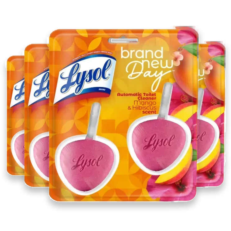 Lysol Bowl No-Mess Mango &amp; Hibiscus, 2 ct – 4 Pack | Lysol - Pre Order