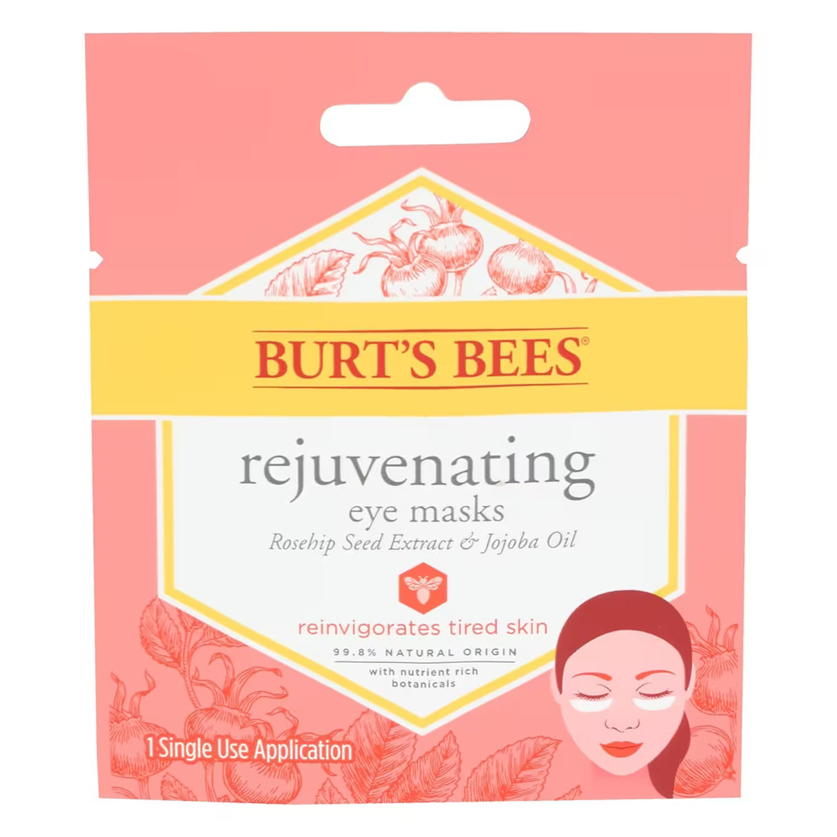 Burt's Bees Rejuvenating Single-Use Eye Mask - 48 Pack