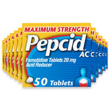 Pepcid Maximum Strength Tablets, 50 Ct - 24 Pack