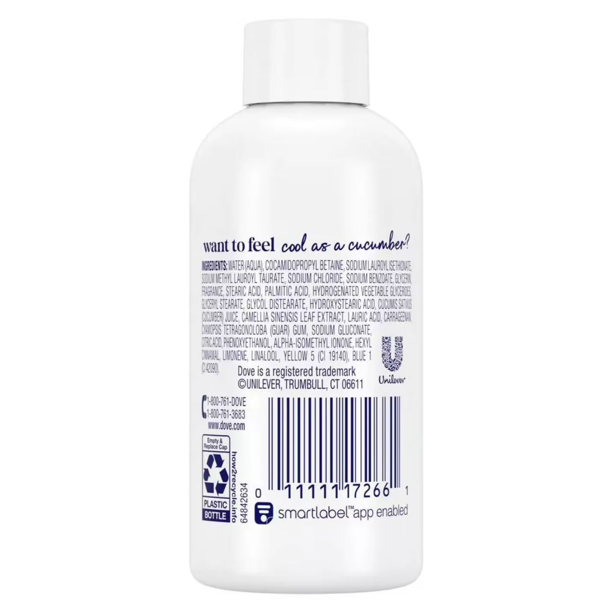 Dove - Go Fresh Cool Moisture Body Wash, Cucumber & Green Tea Scent - 3.0 Oz - 240 Volume Pack