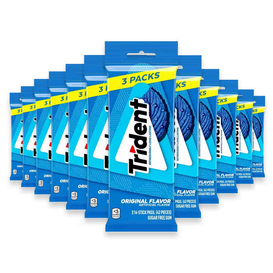 Trident Sugar Free Gum Original Flavor – 42 Pieces  – 20 Pack | Trident - Candy &amp; Chocolate