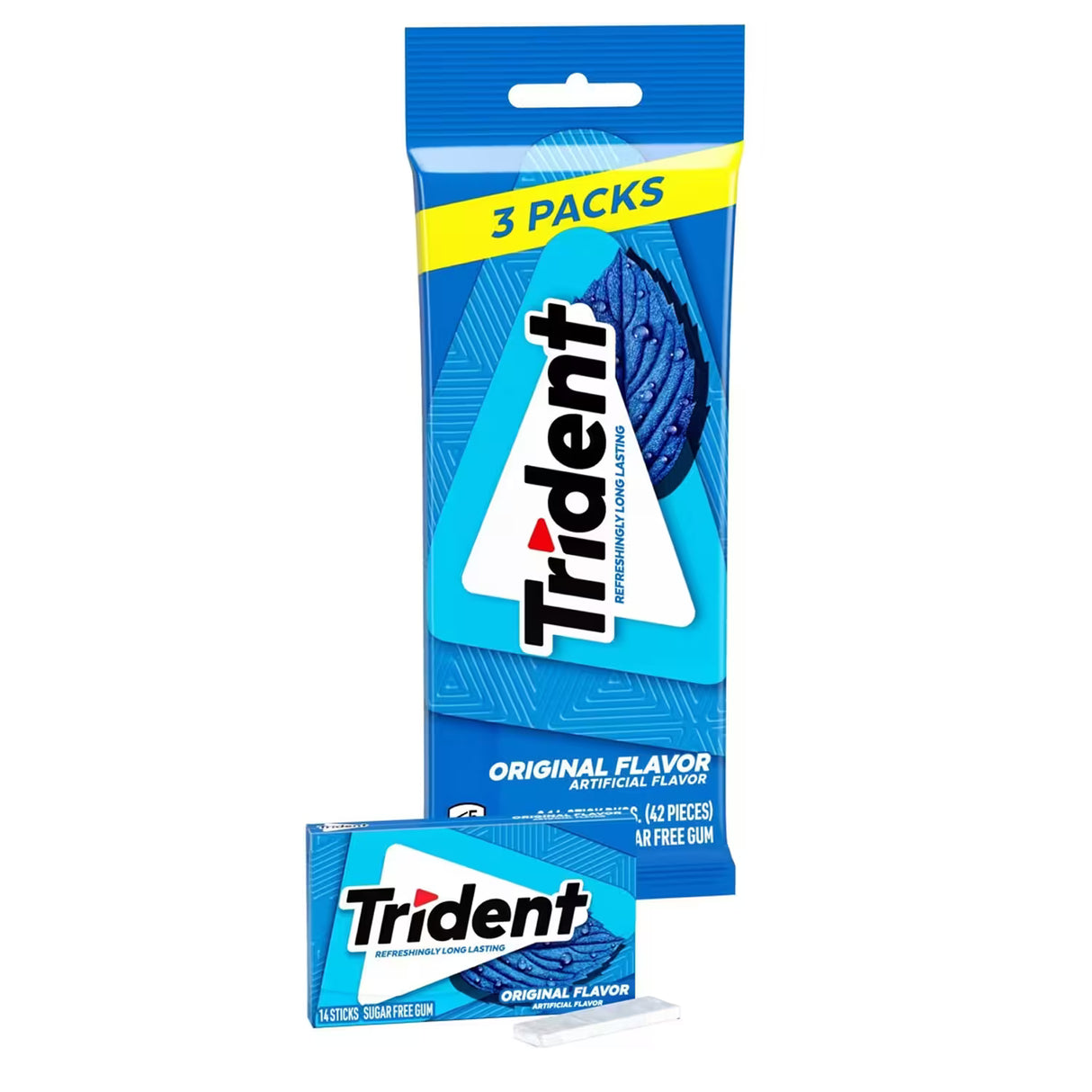 Trident Sugar Free Gum Original Flavor – 42 Pieces  – 20 Pack