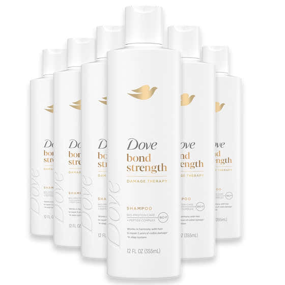 Dove - Beauty Bond Strength Peptide Complex Hair Care Shampoo - 12 Oz - 6 Pack | Dove - Shampoo &amp; Conditioner