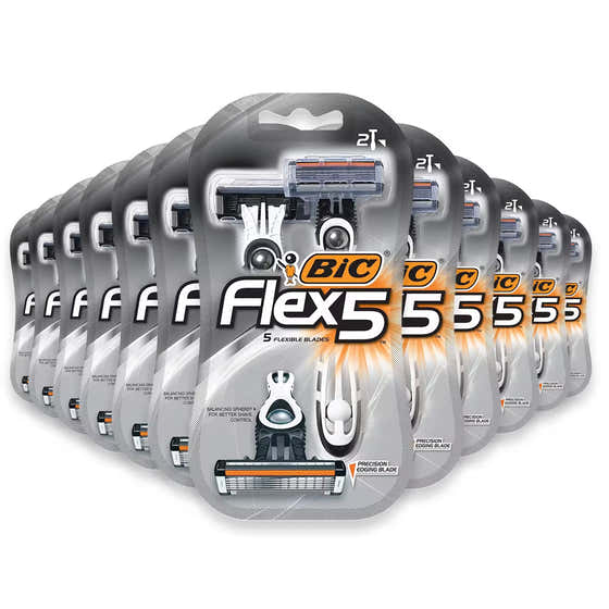 BIC Flex 5 Men’s Disposable Razors – 2 Count – 72 Pack | Bic - Health &amp; Beauty - Wholesale